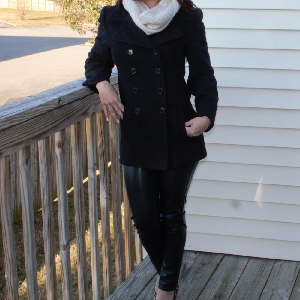 ALORNA wool black coat